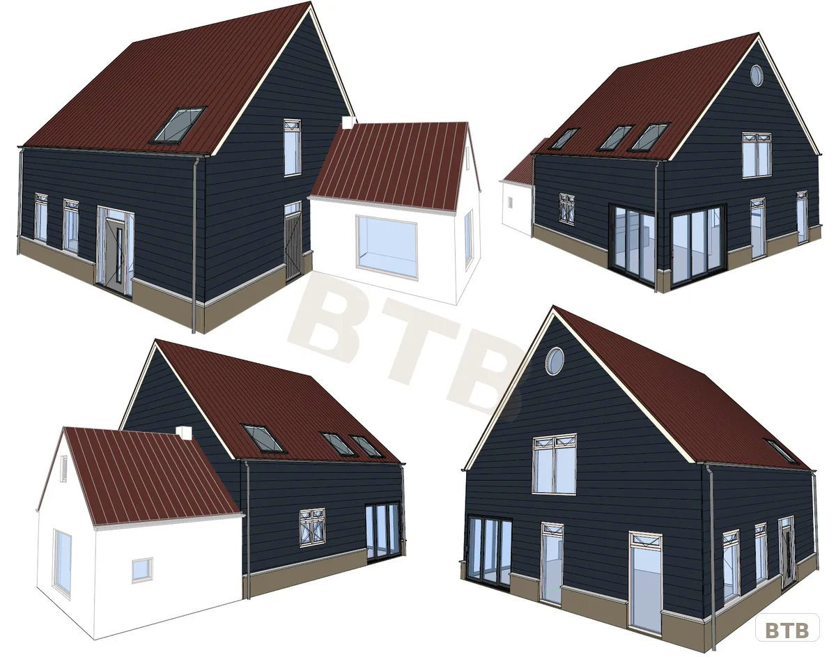 Nieuwbouw woonboerderij — Tinte